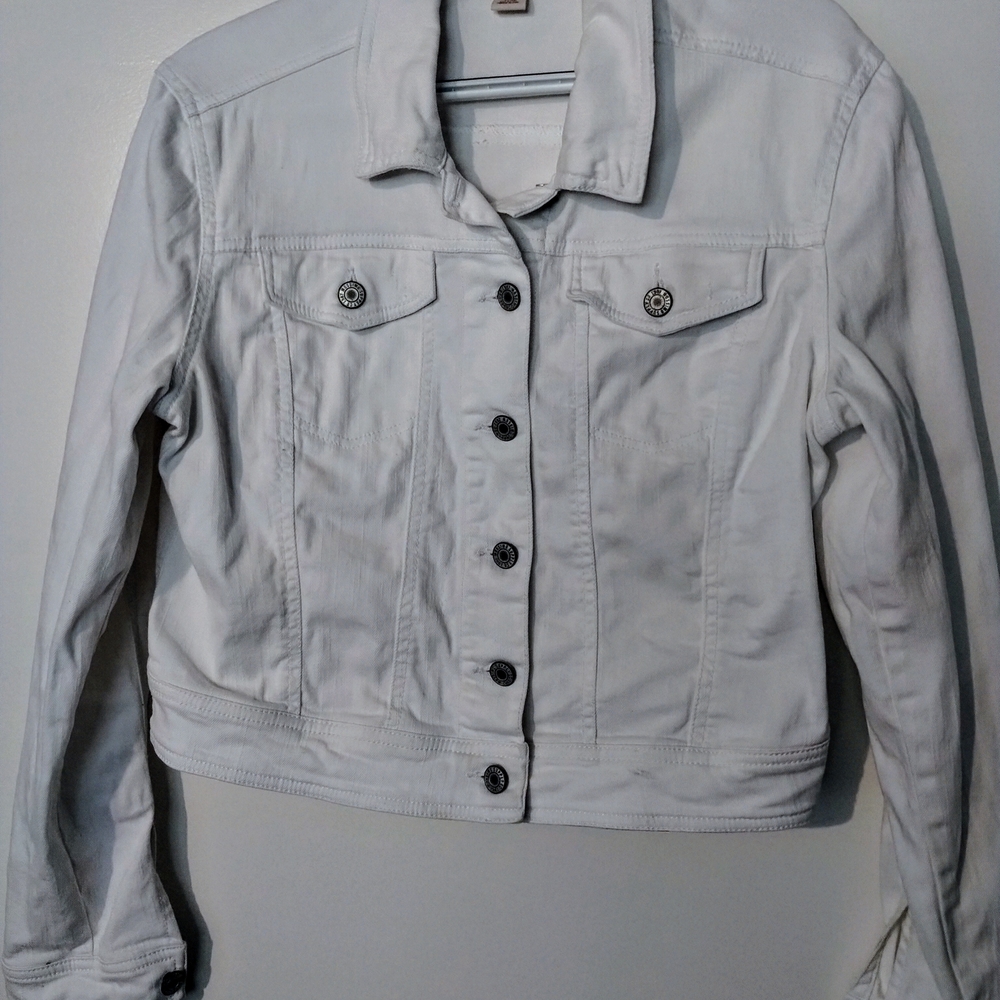 Mossimo Supply Co. White Denim Jacket
